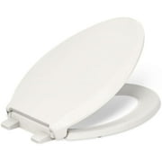 4636-RL-96 Cachet ReadyLatch Quiet Close Elongated Toilet Seat, Soft Close Lid, Compatible with Elongated Toilets, Biscuit