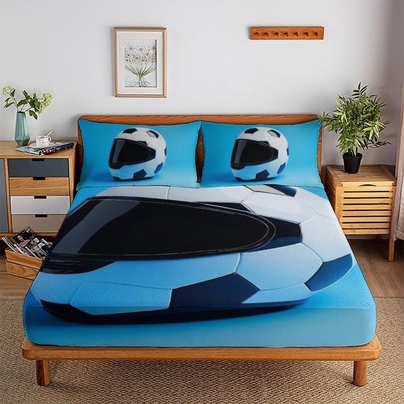 4637 Bedding Set 3D Printed Quilt Cover Duvet Cover Comforter Covers Microfiber with Pillowcases for Childrens And Adults 3 Pieces with Zipper Closure(80"x90")