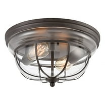 46564/2-Elk Lighting-Manhattan Boutique - 2 Light Flush Mount in Transitional Style with Modern Farmhouse and Urban inspirations - 7 Inches tall and