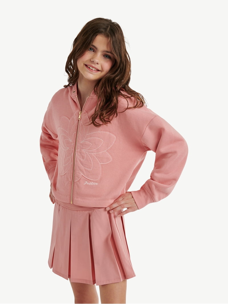 Justice Girls Icon Full Zip Hoodie, Sizes XS - XLP - Walmart.com