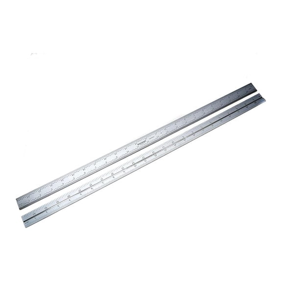 466477 24 inch Combination Square Blade Ruler 4R Markings 1/8, 1/16, 1/32, 1/64 Stainless Steel Non-Glare Finish Compatible with , Mitutoyo, PEC, Brown and Sharp