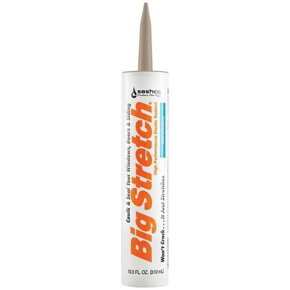 468-Pack of 10.5 Oz. Sashco 10080 Sandstone Big Stretch Water-Based Elastomeric Sealant