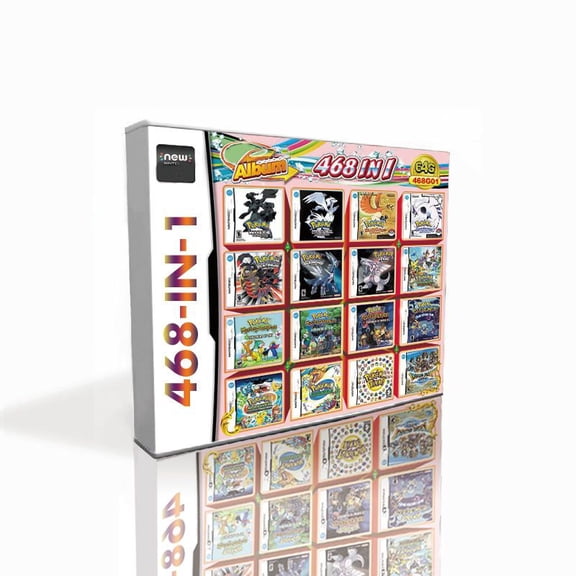 468 in 1 Super Combo NDS Game Cartridge,Retro Game Pack Card Compilation with 468 Games,US Version
