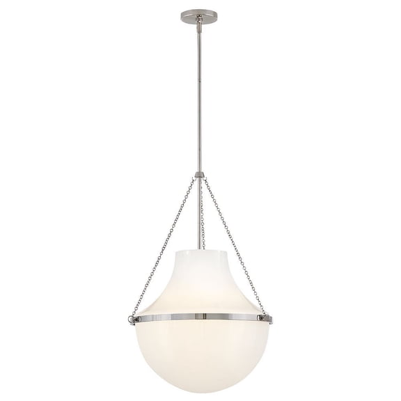 46894PN Hinkley Lighting Collins - 12W 1 LED Large Pendant-27.75 Inch Tall and 20 Inch Wide