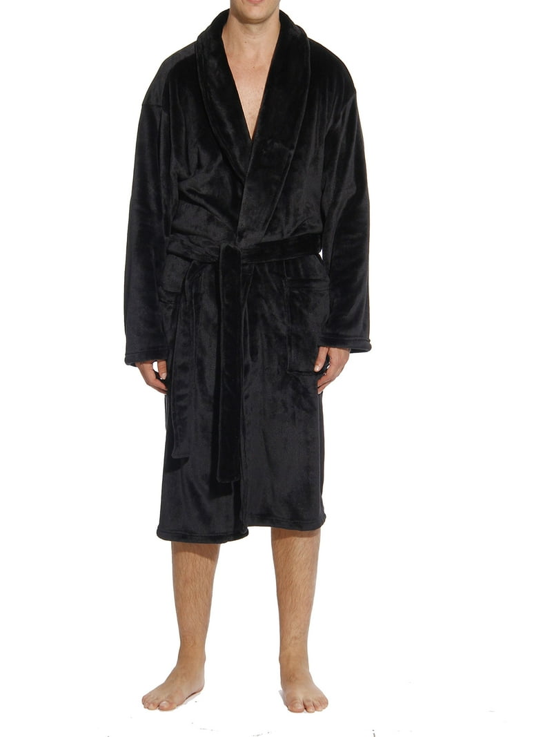 46901-BLK-M #FollowMe Velour Robe / Robes for Men (Black 46901-BLK-M #FollowMe Velour Robe / Robes for Men (Black