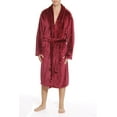 thumbnail image 1 of 46901-BLK-M #FollowMe Velour Robe / Robes for Men (Burgundy, XX-Large), 1 of 2