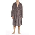thumbnail image 1 of 46902-GRY-XL #FollowMe Plush Robe / Robes for Men (Charcoal Grey, Small), 1 of 2