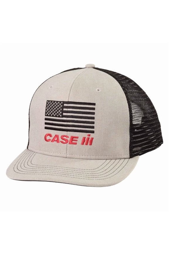 469193 Case IH American Flag Cap with Black Mesh Back 694712