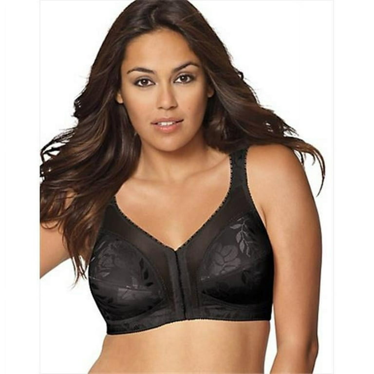 4695 18 Hour Easier On Front-Close Wirefree Bra With Flex Back, Black -  Size 38B 