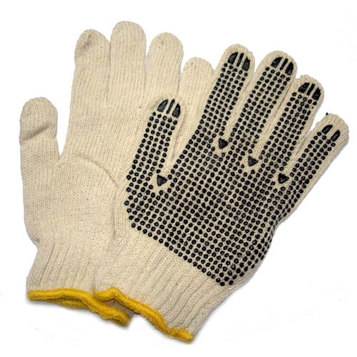 46I-TS700NPD-MEDIUM - GLOVES ANTI-SLIP KNITTED MEDIUM COTTON/POLYESTER (12 pcs/pkg)
