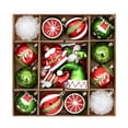 thumbnail image 1 of 46PCS Efficient Plastic Christmas Tree Decorations Handcrafted Painted Ornament in Storage Box, 1 of 8