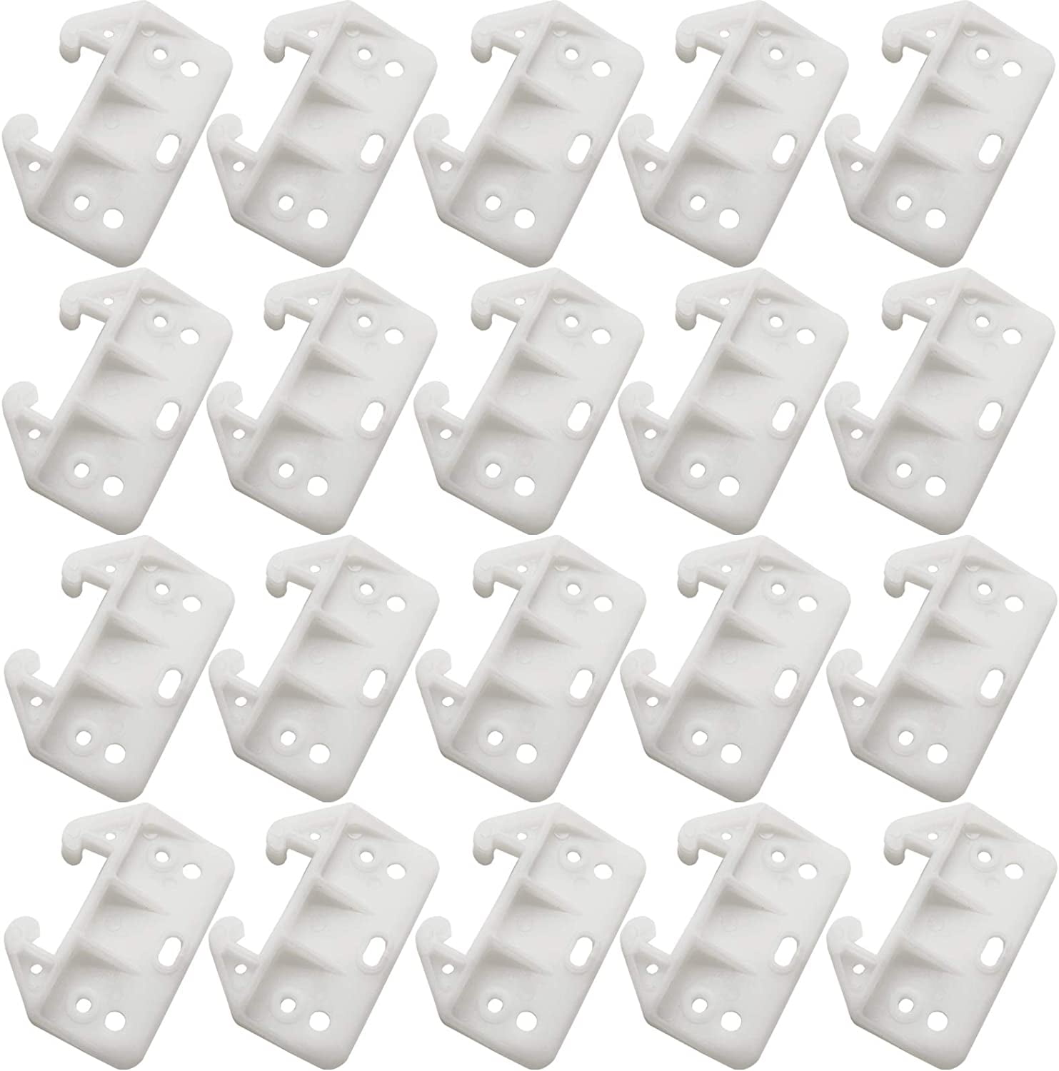 46PCS Plastic Drawer Guides Drawer Track Guides Replacement Furniture