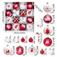 thumbnail image 1 of 46PCS Shatterproof Red & White Ball Hanging Bulb Pendants for Festive Party Christmas Tree Decorations Christmas Ornaments, 1 of 7
