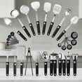 46Pcs 18/8 Stainless Steel Kitchen Utensils Set, Stainless Steel ...