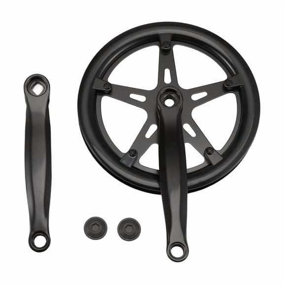 46T Road Bike Crank Set Single Speed 170Mm Bicycle Crankset Hollow Tooth Plate Bike Crank Set Sprocket Bike Accessories