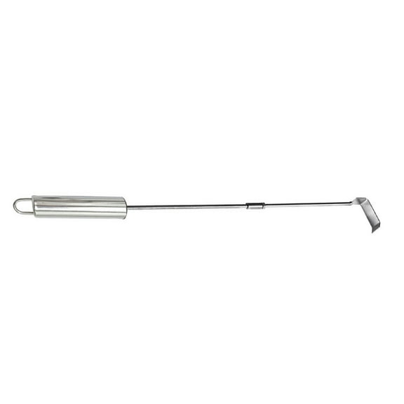 46cm Charcoal Ashs Rake Stainless Steel BBQ Ashs Tool Rake Poker for Kamados Tool