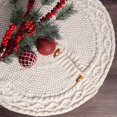 thumbnail image 1 of 46cm Knitted Christmas Tree Skirt for Small Trees with Cute Patterns for Home Decoration and Holiday Parties, 1 of 7