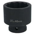 thumbnail image 1 of 46mm 3/4in Drive Metric Shallow Impact Hub Wheel Nut Socket 12 Sided Bi-Hex, 1 of 6