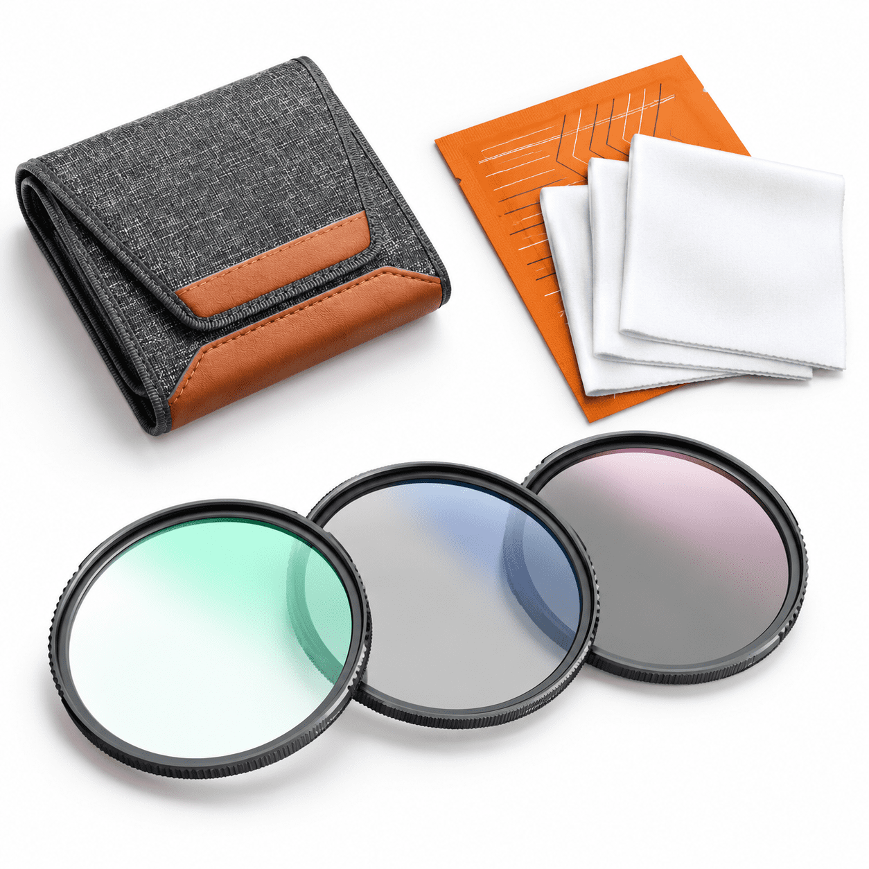 Mobile Filter Lens 46mm Lens Filter Kit with UV, CPL, ND4 Filters for Camera Lenses ...