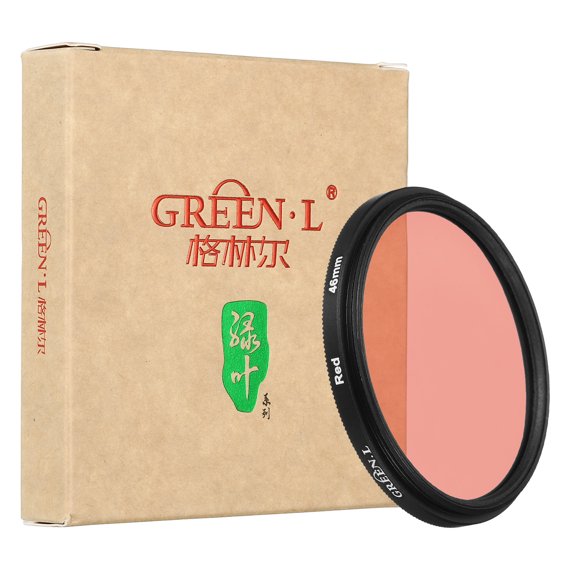 46mm Red Filter, Color Filter Camera Lens Filter Color Conversion Effects for DSLR Camera Lens
