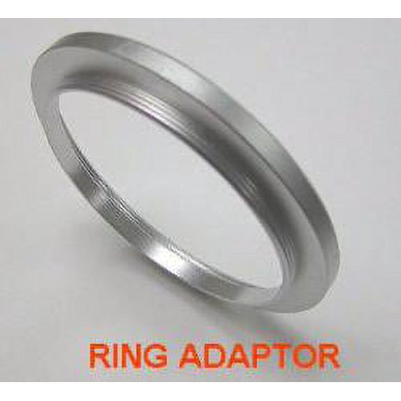 46mm to 37mm Step-Down Ring Adapter Silver