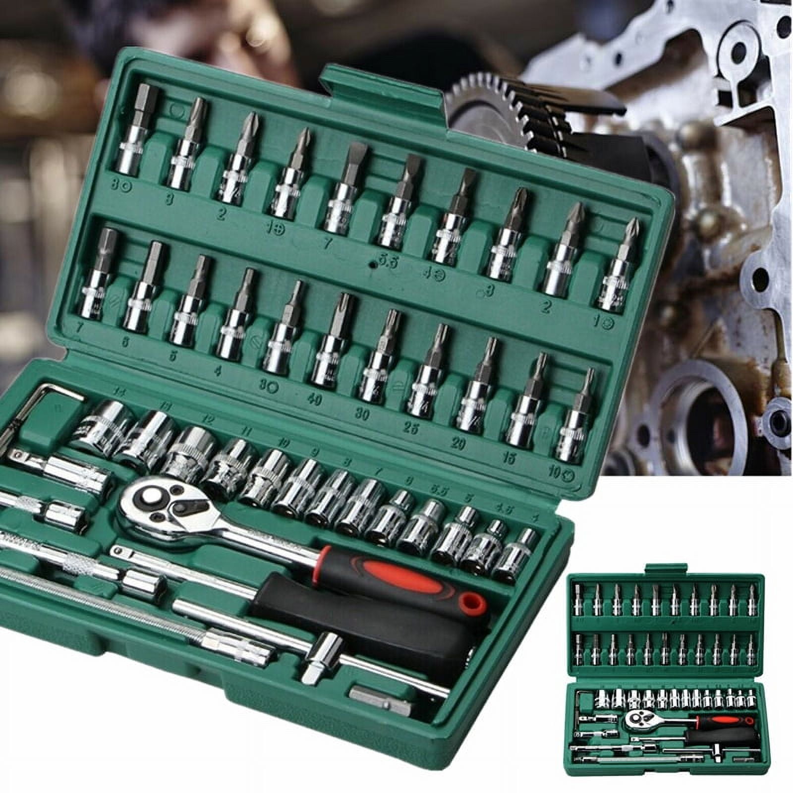 GreatNeck 125 Piece Marine Tool Kit for Boats, Waterproof Case,  Chrome-Plated Tools