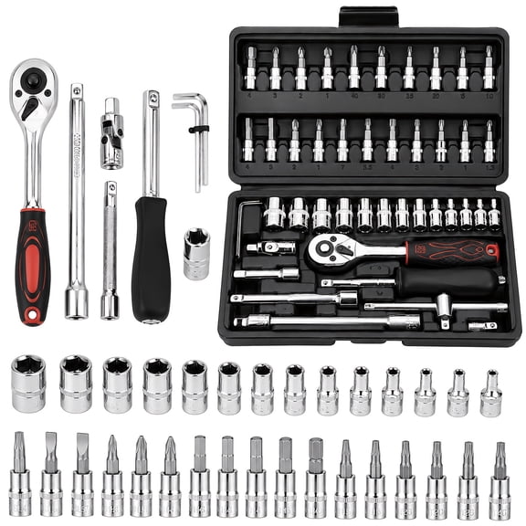 46pcs Socket Tool Set - Black