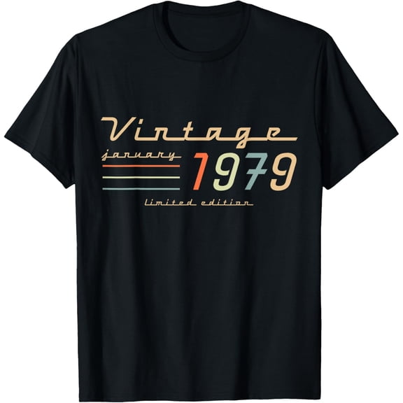 46th Birthday Gifts For Men January 1979 46 Year Old Bday T-Shirt