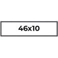 thumbnail image 1 of 46x10 Frame Brown Solid Wood Picture Frame - Complete Modern Photo Frame Includes UV Acrylic, 1 of 8