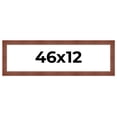 thumbnail image 1 of 46x12 Frame Brown Old Farmhouse Waxed Board 2" Wide Wood Frame Width 2 Inches | Interior Depth 0.5, 1 of 7