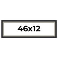 thumbnail image 1 of 46x12 Frame Black Real Wood Picture Frame Width 2.25 Inches | Interior Frame Depth 0.5 Inches |, 1 of 8
