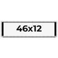 thumbnail image 1 of 46x12 Frame Brushed Silver Solid Wood Picture Frame | 0.75 Inch Moulding Width | Rabbet Depth 0.75, 1 of 5
