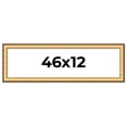 thumbnail image 1 of 46x12 Frame Gold Plein Aire Solid Wood Picture Frame Width 2 Inches | Interior Frame Depth 0.5, 1 of 8