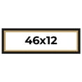 thumbnail image 1 of 46x12 Frame Gold Real Wood Picture Frame Width 2.25 Inches | Interior Frame Depth 0.5 Inches |, 1 of 8