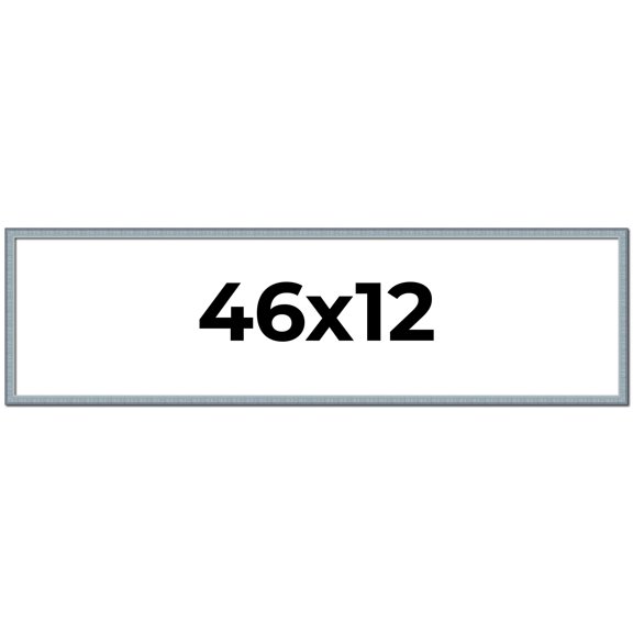 46x12 Frame Rustic Sky Blue Solid Wood Picture Frame | 0.75 Inch Moulding Width |Includes UV