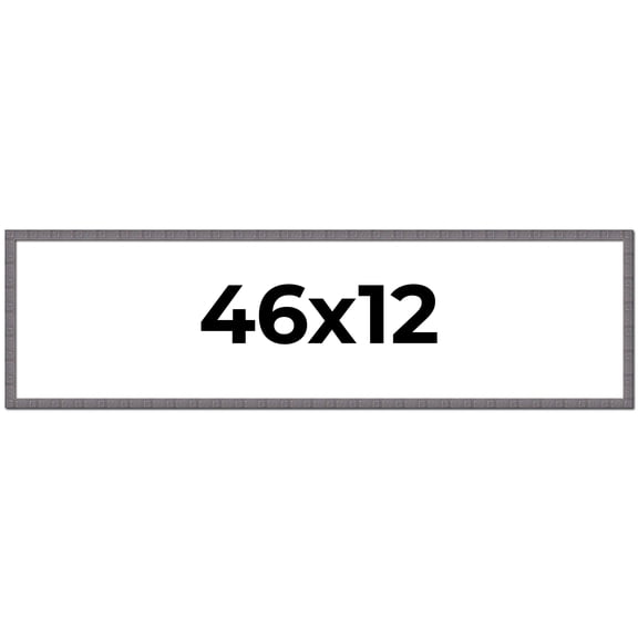 46x12 Frame Slate Blue Distressed Rustic Solid Wood Picture Frame | 0.75 Inch Moulding Width |