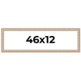 thumbnail image 1 of 46x12 Frame White Real Wood Picture Frame Width 1.5 inches | Interior Frame Depth 0.5 inches |, 1 of 8