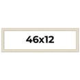 thumbnail image 1 of 46x12 Frame White Real Wood Picture Frame Width 1.75 inches | Interior Frame Depth 0.5 inches |, 1 of 8
