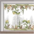 thumbnail image 1 of 46x15/116x38cm Woodland Forest Animal Wall Decals Rabbit Window Clings Double Sided Bird Window Decals Tree Window Stickers Non Adhesive Static Vinyl Film for Glass Sliding Door, 1 of 9