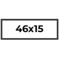 thumbnail image 1 of 46x15 Frame Black Real Wood Picture Frame Width 1.25 Inches | Interior Frame Depth 0.5 Inches |, 1 of 8