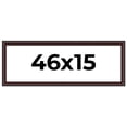 thumbnail image 1 of 46x15 Frame Brown Round Mahogany Solid Wood Picture Frame | 1.625 Inch Moulding Width | with UV, 1 of 8
