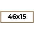 thumbnail image 1 of 46x15 Frame Gold Solid Wood Picture Frame Width 1.25 Inches | Interior Frame Depth 0.375 Inches |, 1 of 8