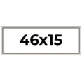 thumbnail image 1 of 46x15 Frame Silver Real Wood Picture Frame Width 1.25 Inches | Interior Frame Depth 0.5 Inches |, 1 of 8