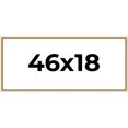 thumbnail image 1 of 46x18 Frame Beaded Gold Solid Wood Picture Frame | 0.75 Inches Moulding Width | Liscio Oro, 1 of 8