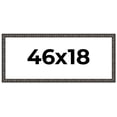 thumbnail image 1 of 46x18 Frame Black-Brown Medieval Solid Wood Picture Frame | 1.5 Inch Moulding Width | Gotham, 1 of 8