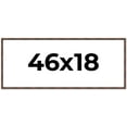 thumbnail image 1 of 46x18 Frame Brown Bamboo with Dark Coffee/Walnut Finish | Solid Wood Picture Frame Width 0.75, 1 of 8