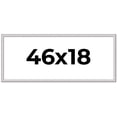 thumbnail image 1 of 46x18 Frame Silver Inner Slope Bevel Picture Frame | 1 Inch Moulding Width | 0.75 Inch Rabbet Depth, 1 of 8