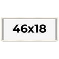 thumbnail image 1 of 46x18 Frame White Wheat Solid Wood Picture Frame | Moulding Width 0.75 Inches | Interior Depth 0.5, 1 of 8