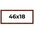thumbnail image 1 of 46x18 Walnut Brown Veneer Real Wood Picture Frame Width 1.75 inches | Interior Frame Depth 0.5, 1 of 8