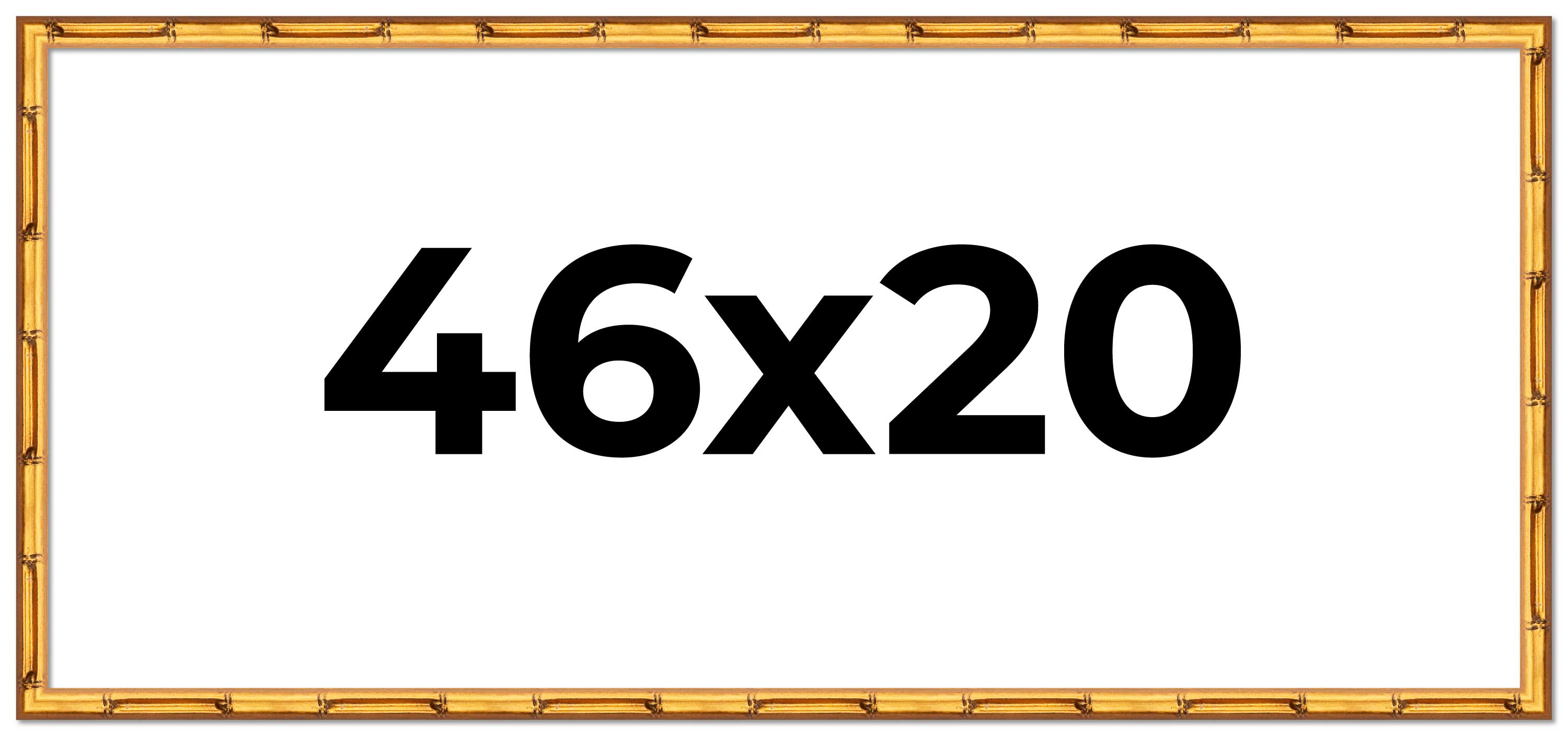46x20 Frame Gold Bamboo Picture Frame - Complete Modern Photo Frame ...